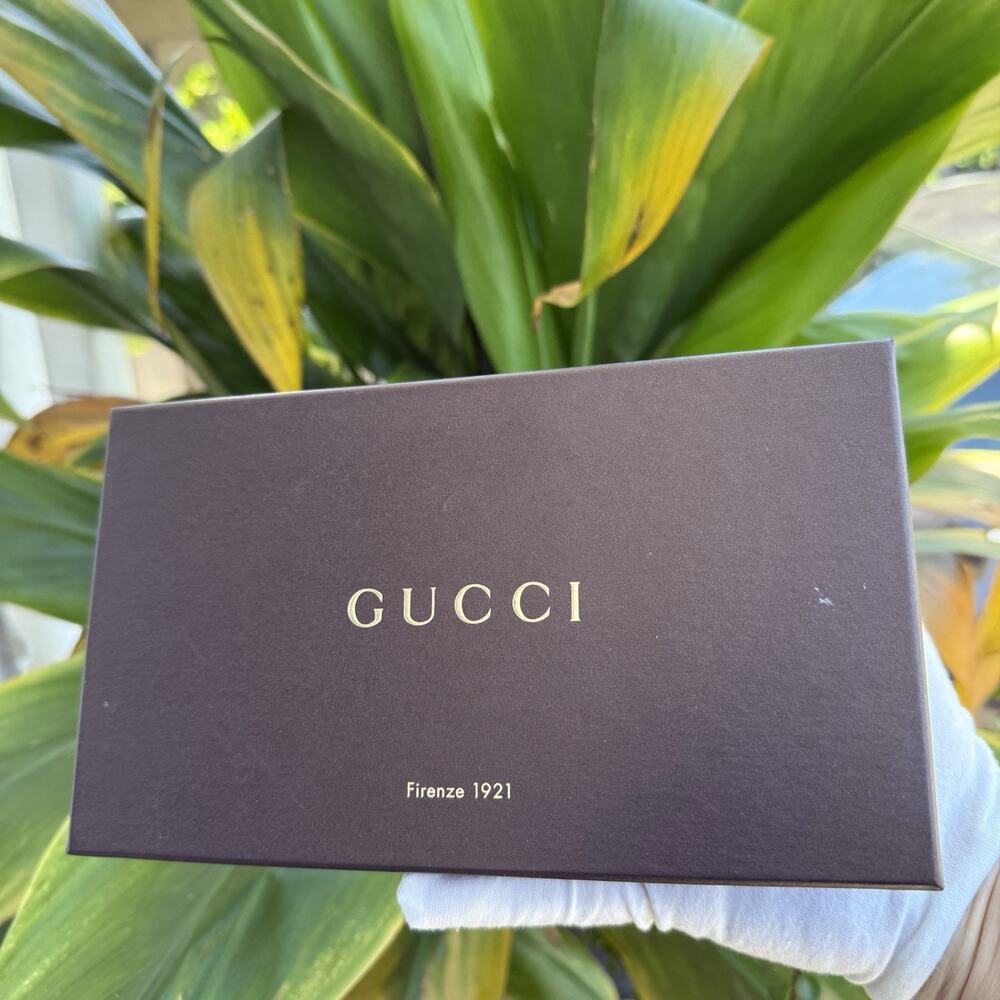 Authentic Gucci Long Wallet Empty Box Brown Guccissima